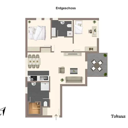 Apartment To Huus *